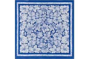 GT BANDANA 22"x22" Plant Cotton Bandana Multi-Purpose Headbands (Blue)