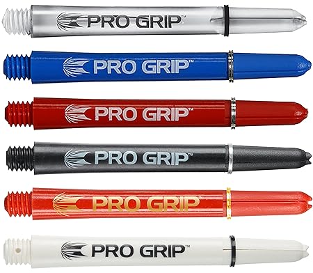 Target Pro Grip Dartschäfte mit Feststellringen – 15 Stiele (5 Sets)