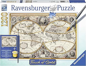 Ravensburger Puzzle Carte Antique 1200 Pièces Silhouette 19931