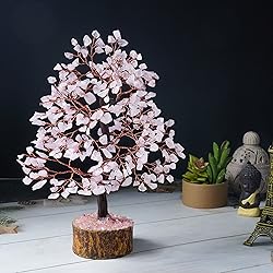 Rose Quartz Crystal Tree of Life - Chakra Tree for