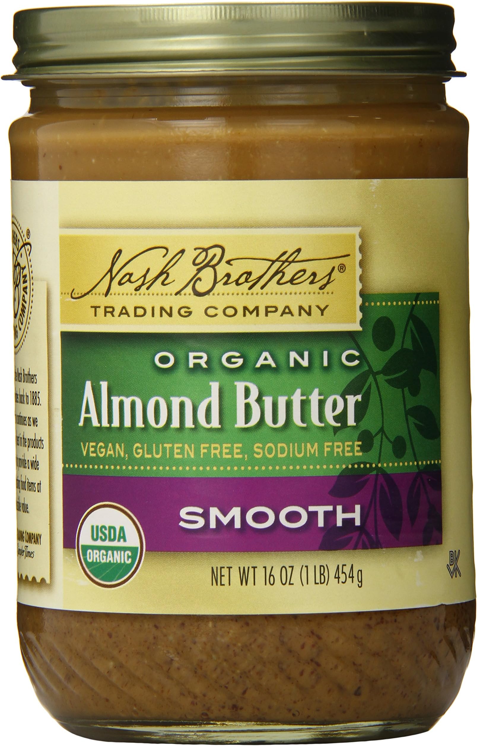 Nash Brothers Trading Organic Butter, Almond, 16 Ounce