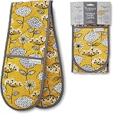 Cooksmart British Double Oven Gloves Heat Resistant Meadow
