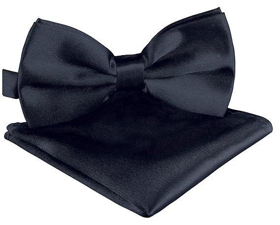 BomGuard Fliege Einstecktuch Set für Herren I Männer Fliege für Hochzeit, Party oder edele Anlässe I Trendy Bow Tie I Schleif