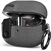 VRS DESIGN Modern Lock Case for Samsung Galaxy Buds 3 FE (2025), Buds 3 Pro & Buds 3 (2024), Samsung Galaxy Buds 3 / Buds 3 Pro Secure Cute Protective Cover (Sand Stone) [US Patent Registered]