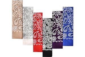 EVERY-VILLE Where EVERYone is Welcome 6-Pack 100% Cotton Bandanas - Holiday Gifts for Men Women