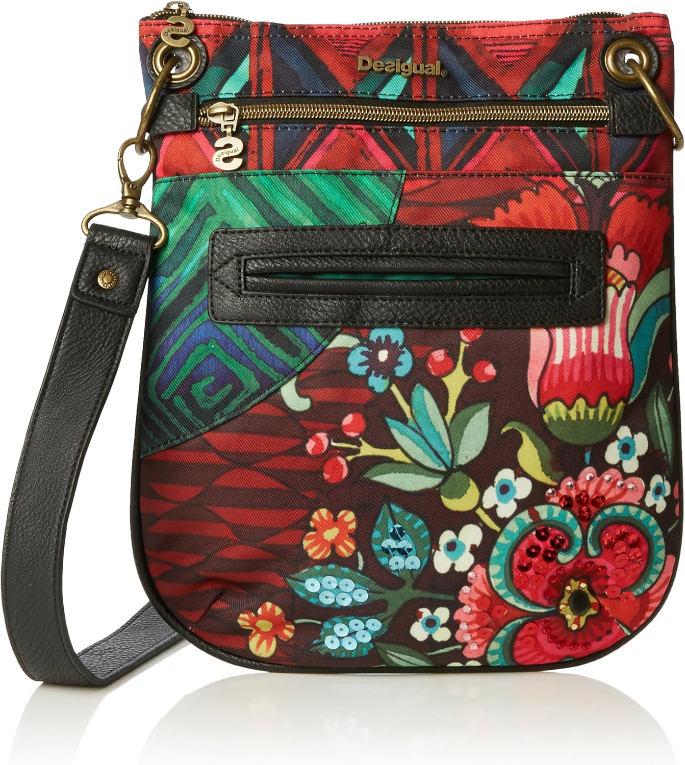 Desigual BANDOLERA IKARA, Women’s Crossbody Bag, Pink (3001), 25x30x1