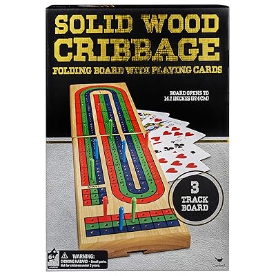 Cardinal Industries Solid Wood Folding Cribbage Set (Styles Will Vary)