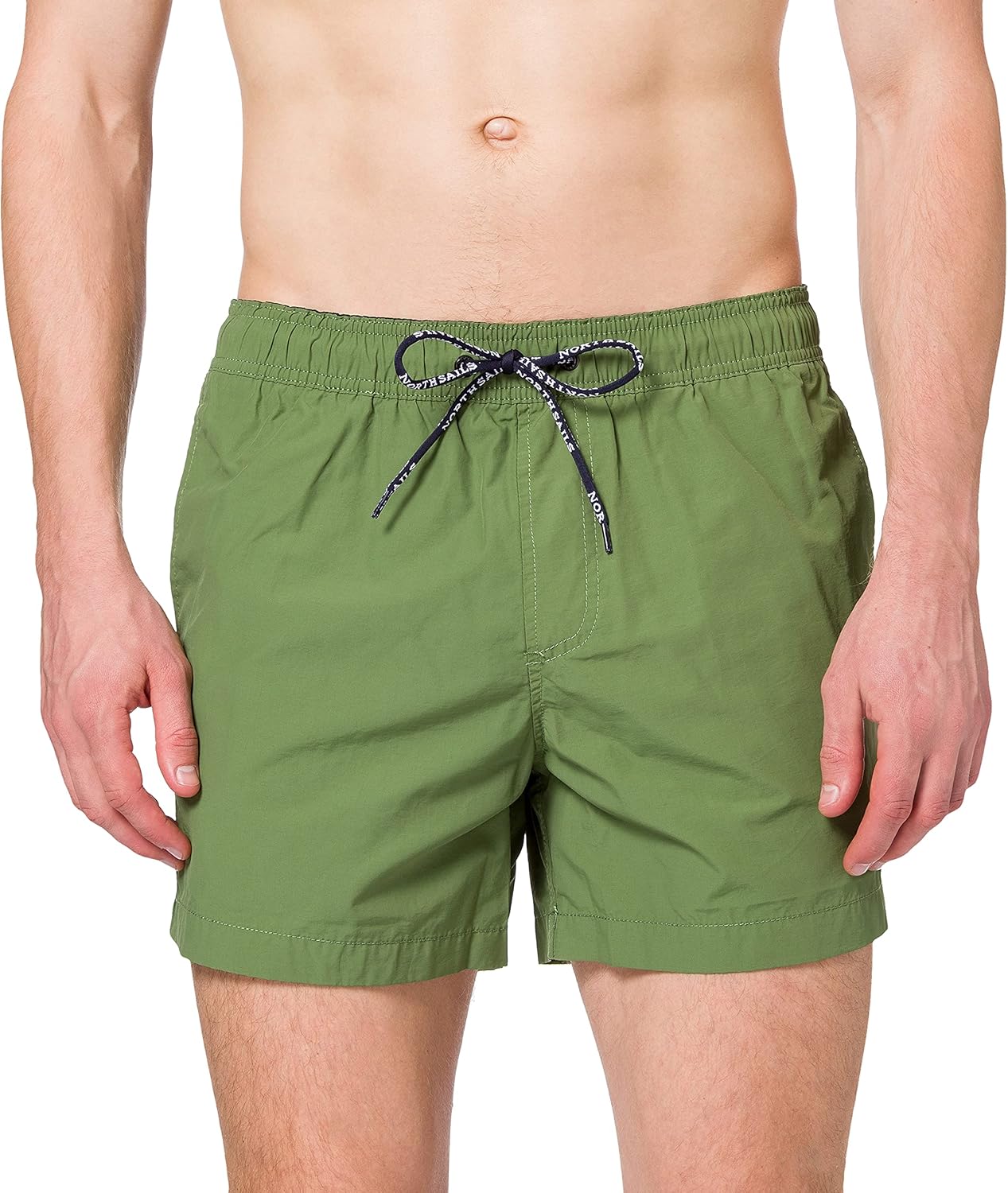 NORTH SAILS Shorts de Bain pour Hommes en Coton/Polyamide Coupe Droite Élastiquée avec Cordon de NORTH SAILS Shorts de Bain pour Hommes en Coton/Polyamide Coupe Droite Élastiquée avec Cordon de