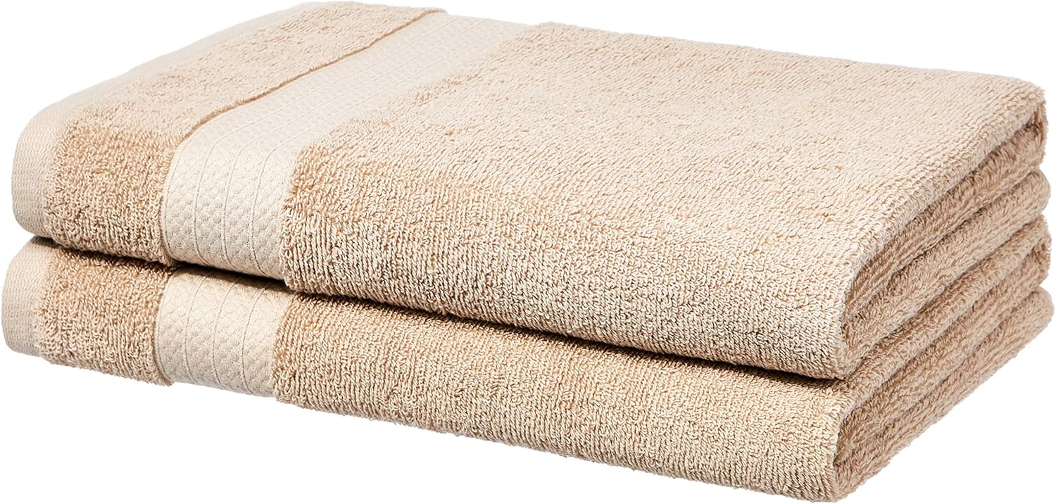 Basics 6 Piece Performance Bath Towels Set - Soft Silver: Home & Kitchen