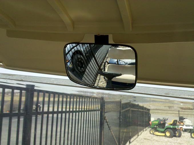 Golf Cart Rear View Mirror for Ez Go, Club Car, Yamaha