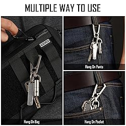 KeyUnity KM16SW Titanium EDC Carabiner Keychain