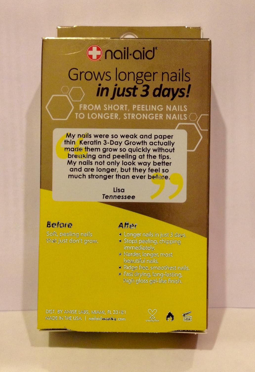 Nail-Aid KERATIN, 3-DAY Growth .55 fl oz (16ml) : Beauty
