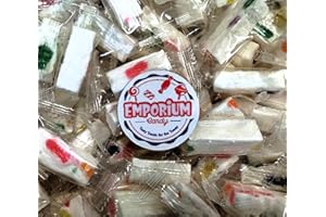 EMPORIUM CANDY TASTY TREATS FOR THE TUMMY Wrapped Tropical Jube Nougats - 12 oz of Colorful Fruity Fresh Delicious Individually Wrapped Nougat Candy