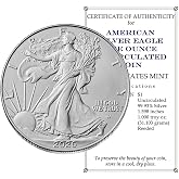 2026 - American Silver Eagle 1 oz Bullion Coin with Certificate of Authenticity $1 Seller Uncirculated - View 8