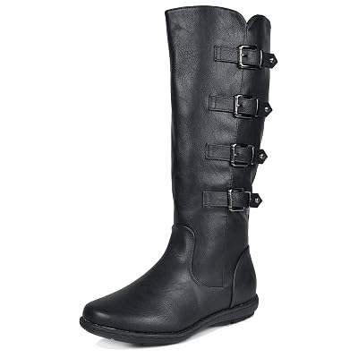 DREAM PAIRS Womens Faux Fur-Lined Knee High Winter Boots Wide-Calf