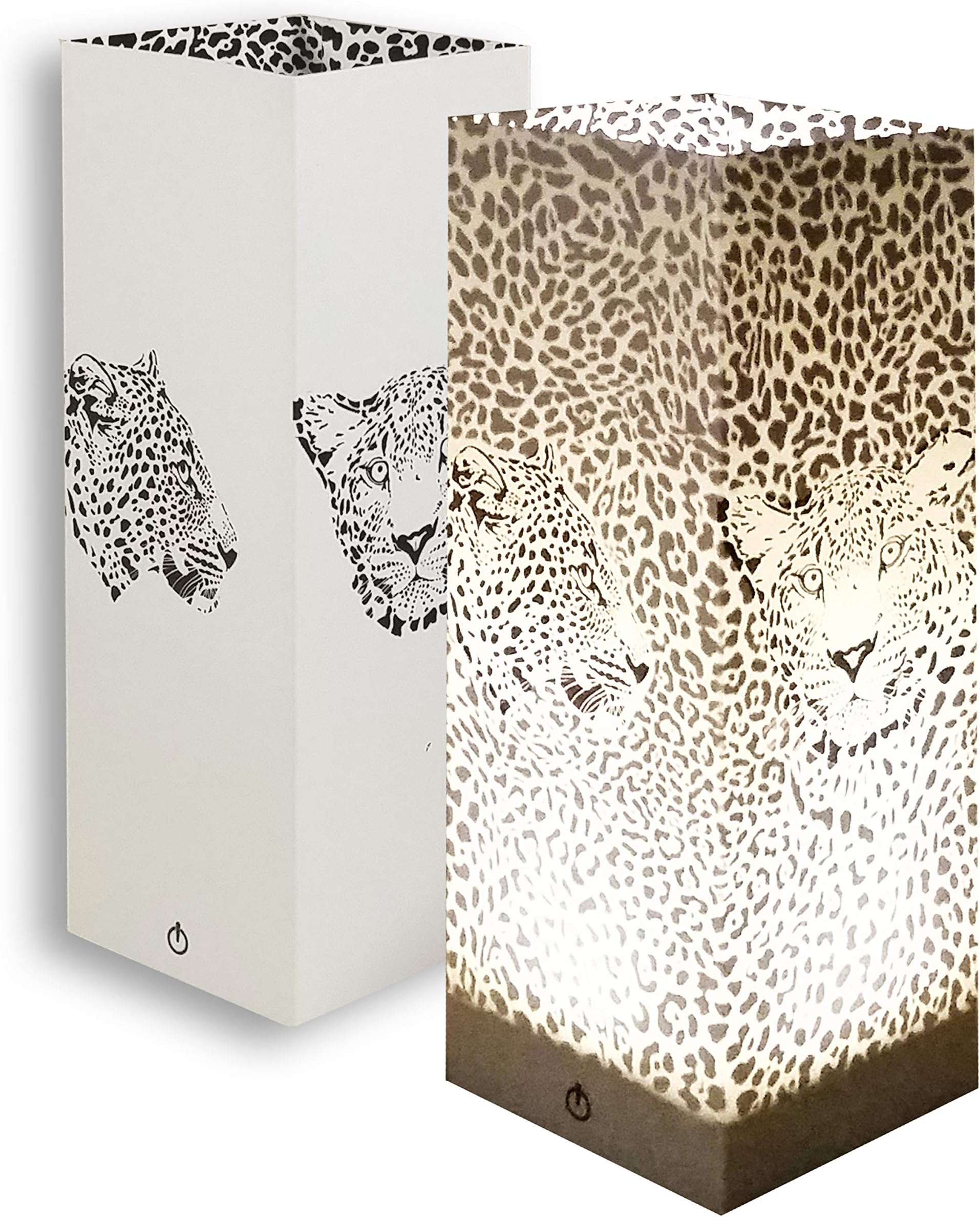 LUXALeopards Paper Design Shadow Lamp USB (or Battery Powered) Touch Switch LED Table Lamp