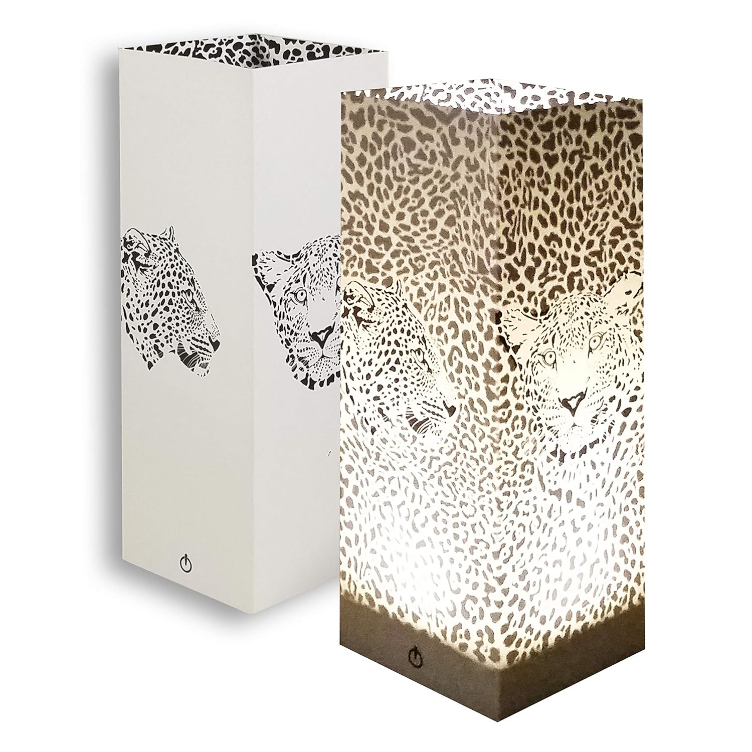 Leopard pirnt design light USB table lamp