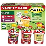 Mott's No Sugar Added Applesauce Variety Pack, 3.2