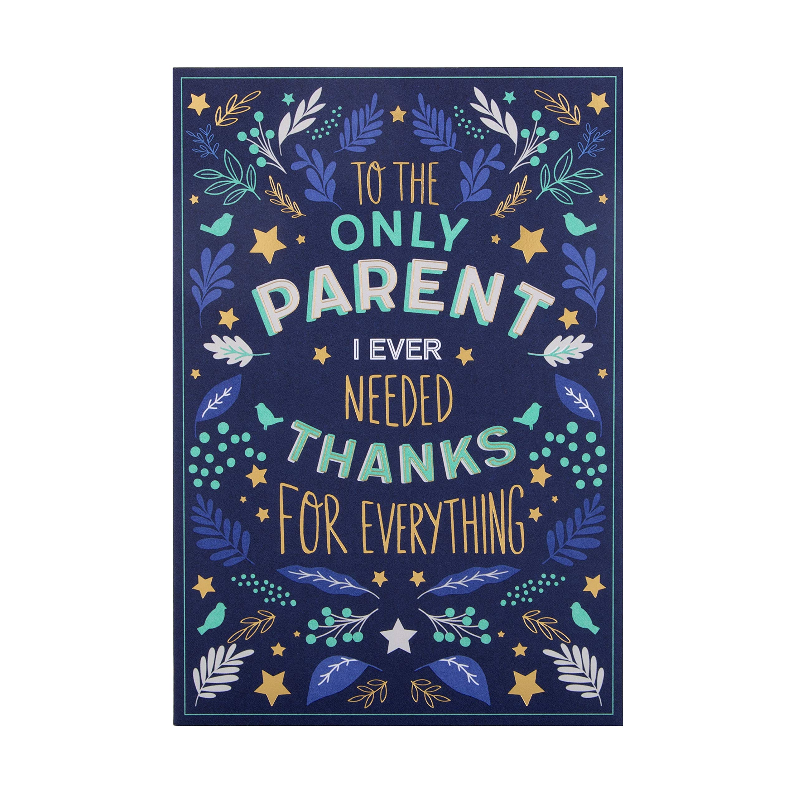 Unisex Father's Day Card from Hallmark - Contemporary Foliage Design