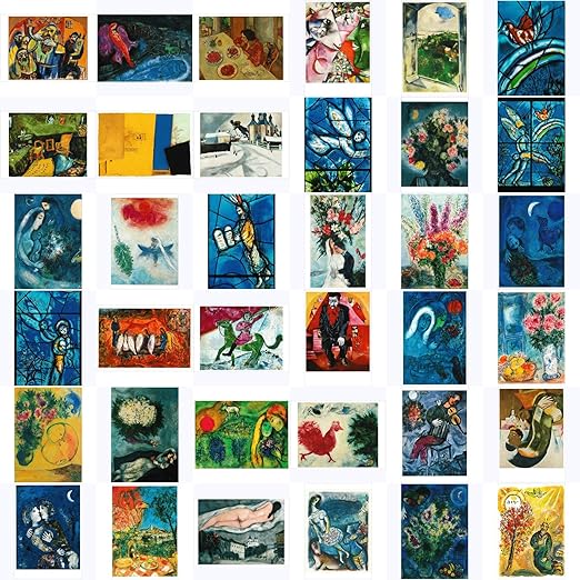 Amazon De Kunstkarten Komplett Set Marc Chagall