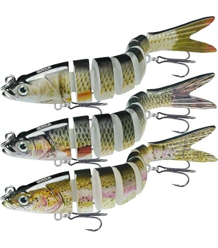 12,5 cm 20 g réaliste multi-articulé leurre de pêche 9 segments brochet maskinonge Swimbait Crankbait Leurres de poisson dur avec deux hameçons triple respectueux de l'environnement et durable 12,5 cm 20 g réaliste multi-articulé leurre de pêche 9 segments brochet maskinonge Swimbait Crankbait Leurres de poisson dur avec deux hameçons triple respectueux de l'environnement et durable
