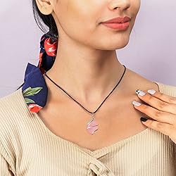 SUBYATH Rose Quartz Jewelry - Stone Pendant