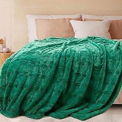 TOONOW Faux Fur Luxury Throw Blanket,Double Side