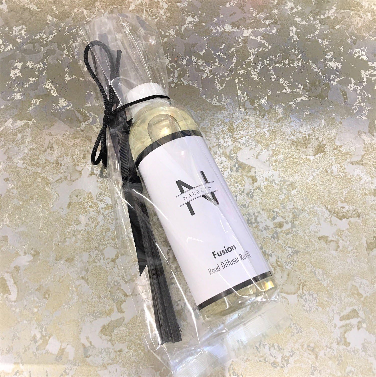Narbeth Black Reed Diffuser Fusion Refill Pack 200ml with 2 packs of replacement black reeds