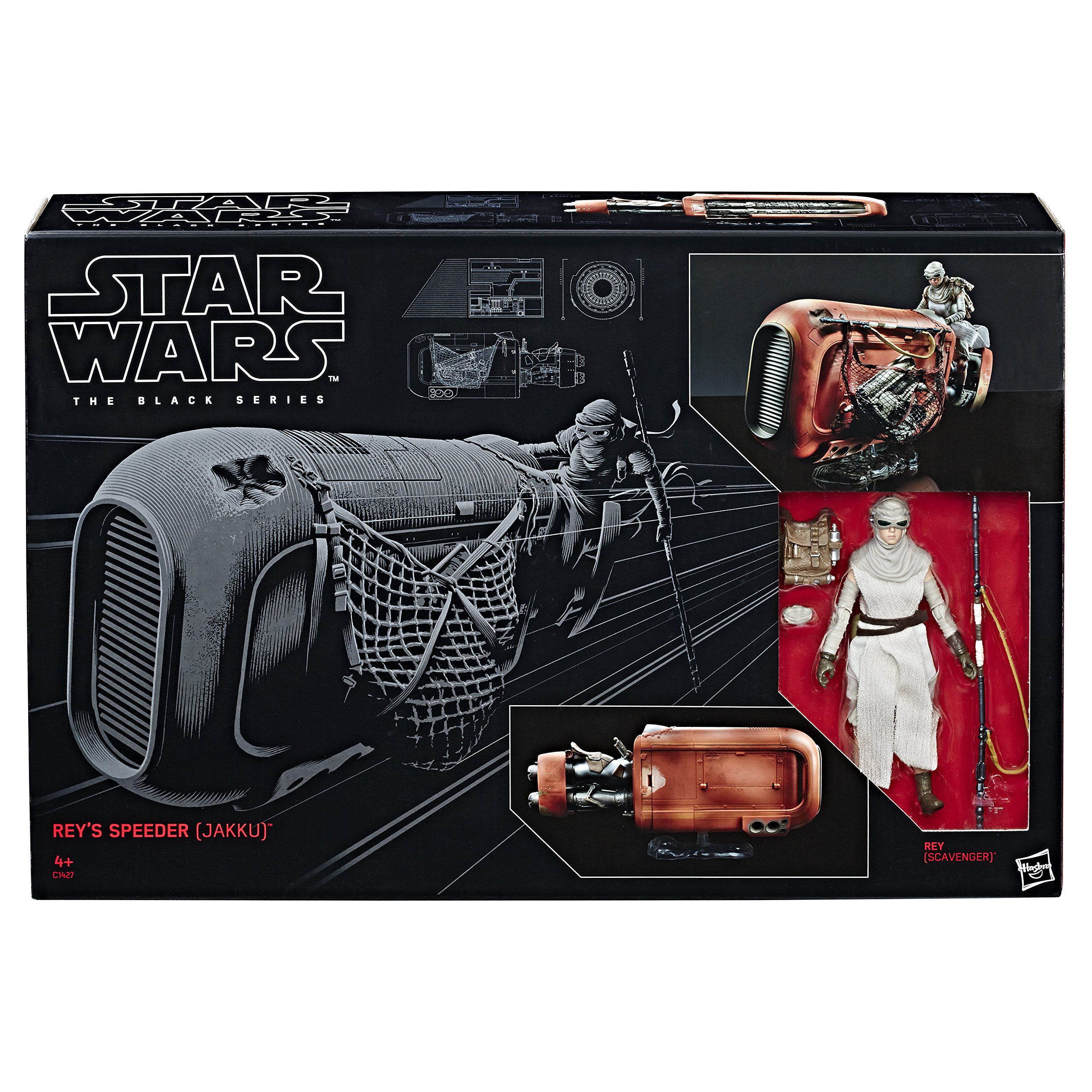 Star Wars The Black Series Rey’s Speeder (Jakku) and Figure