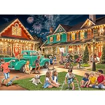VCC Puzzle amusant de quartier de 1000 pièces – Puzzles pour adultes et familles – Pièces entièrement emboîtables et de forme aléatoire – 66 5/8 po x 49 1/4 po