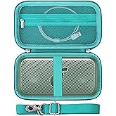 Supmay Hard Carrying Case for Soundcore Motion 300 Wireless Hi-Res Portable Speaker, Bluetooth Speaker Protection Case with Zipper Mesh Pocket for Charging Cable and Other Accessories, Green+Green