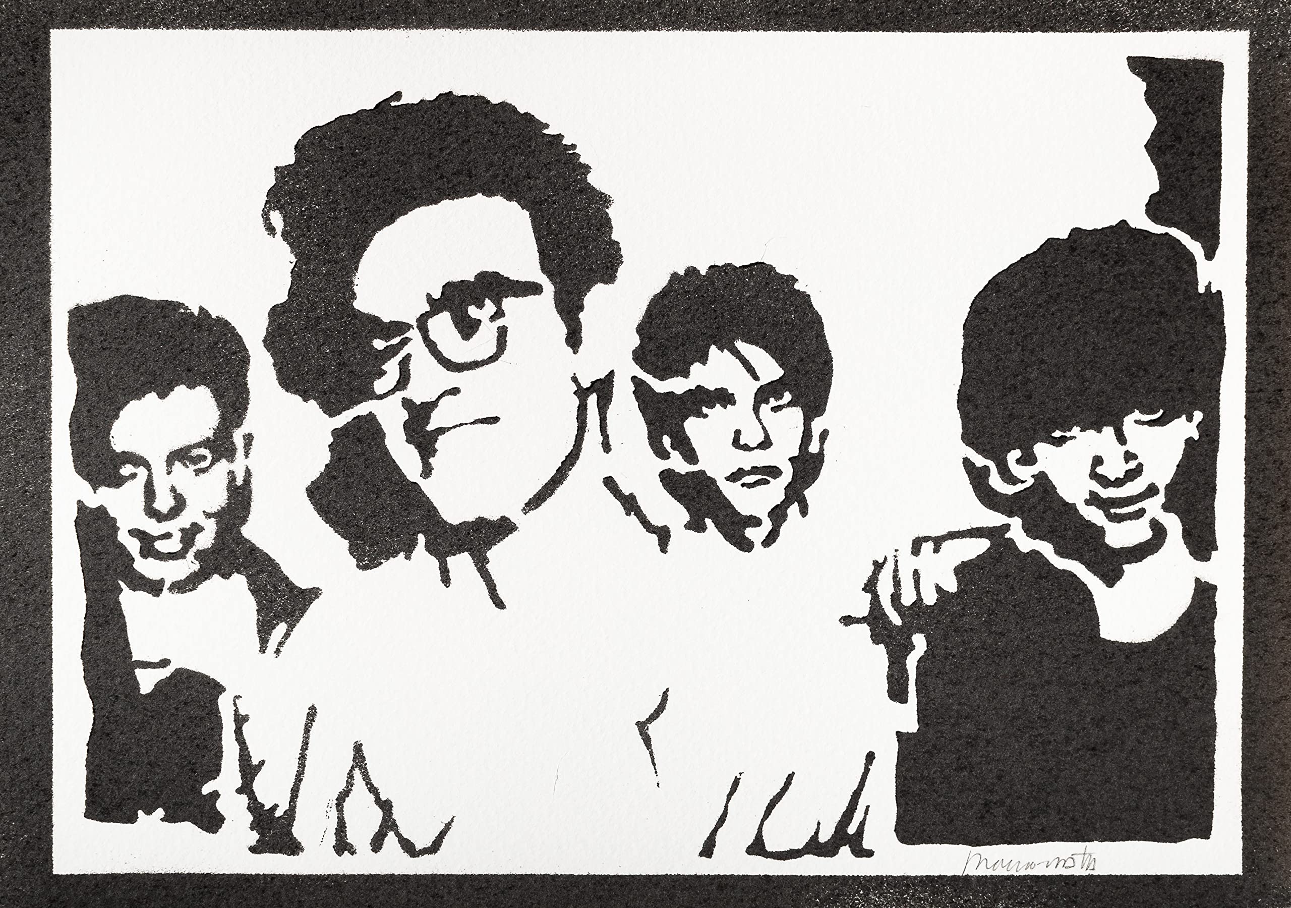 moreno-mata Real Handmade Graffiti The Smi... Music Poster Room Decor Home Wall Art Decoration Bedroom Gifts for Men and Women