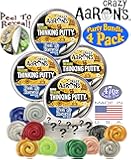 Crazy Aaron's Putty Mini Tins Treasure Surprise Peel to Reveal (Collect All 12 Colors) Gift Set Party Bundle - 4 Pack…