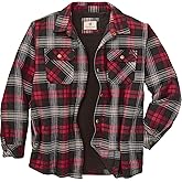 Legendary Whitetails Men's Deer Camp Berber Lined Flannel Shirt Jacket