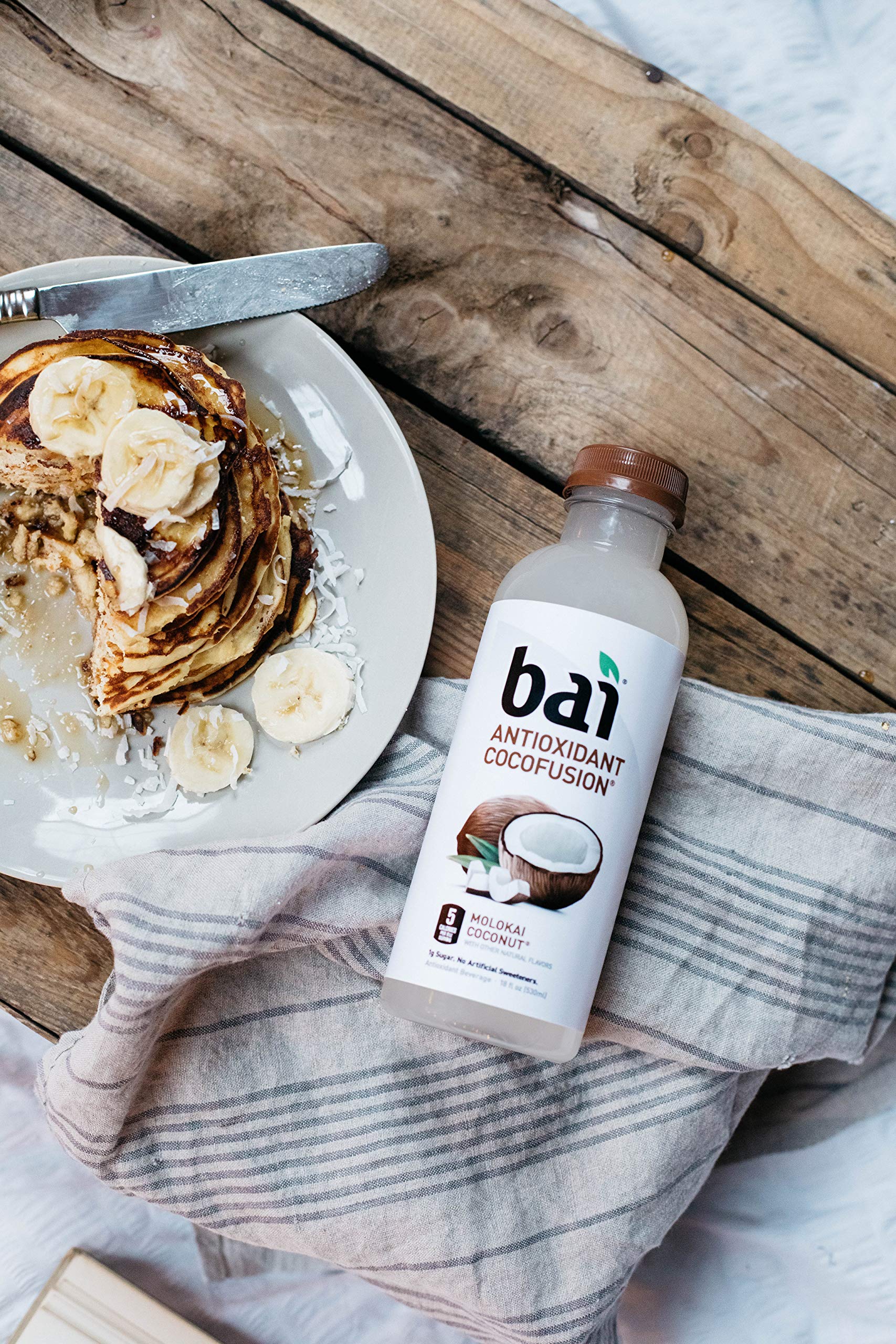 Bai Coconut Flavored Water, Molokai Coconut, Antioxidant Infused Drinks