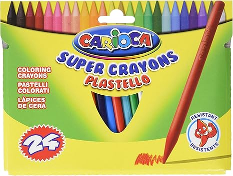 Carioca - Caja con 24 Ceras (A35000024): Amazon.es: Juguetes y juegos