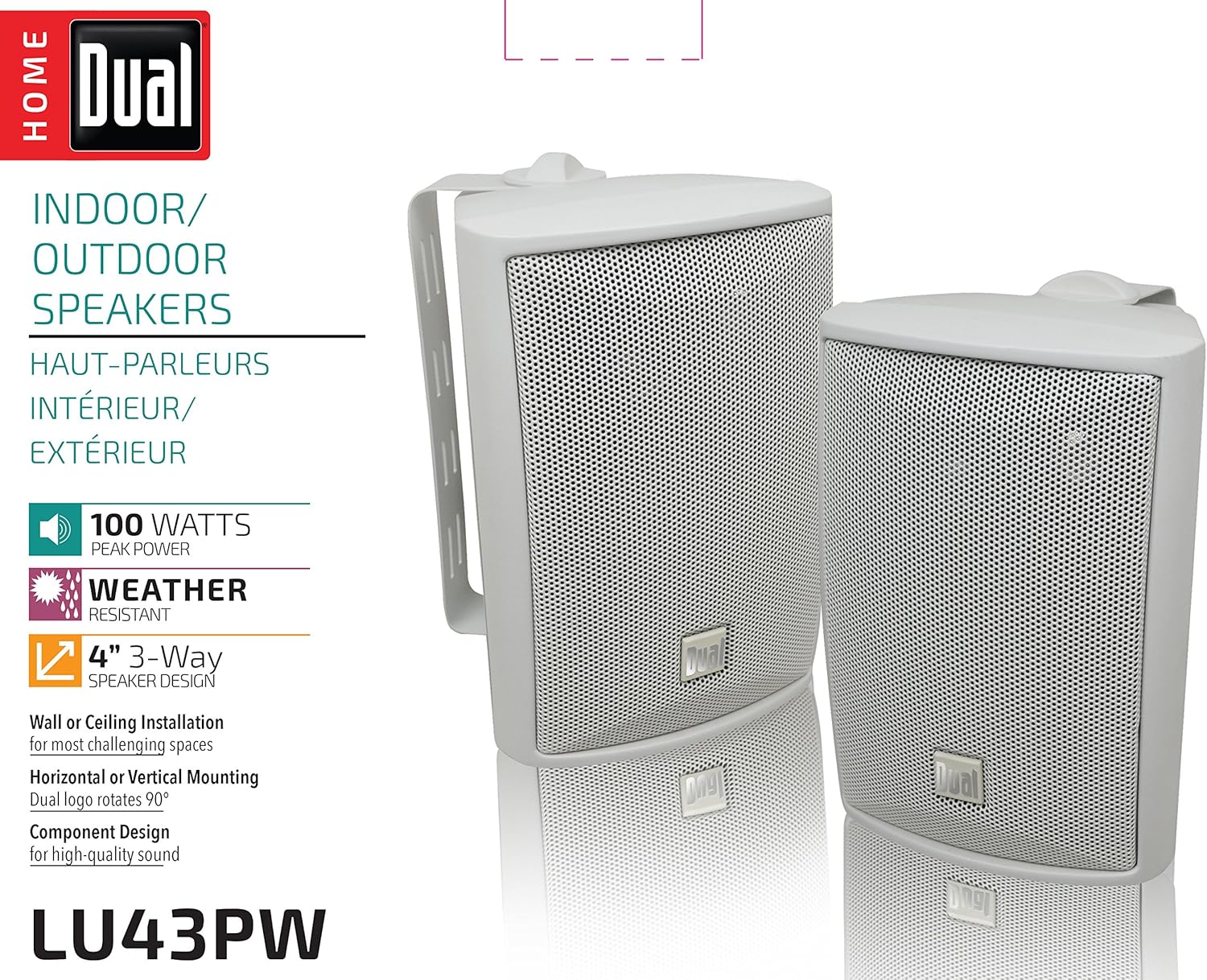 dual outdoor speakers