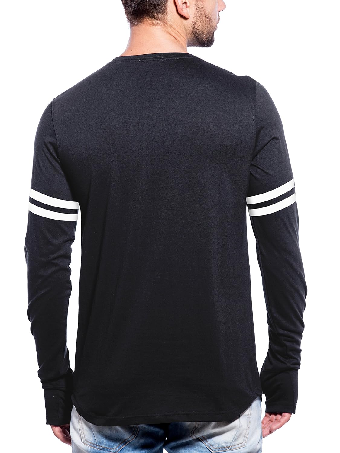 maniac men's cotton fullsleeves printed t-shirt (blue)