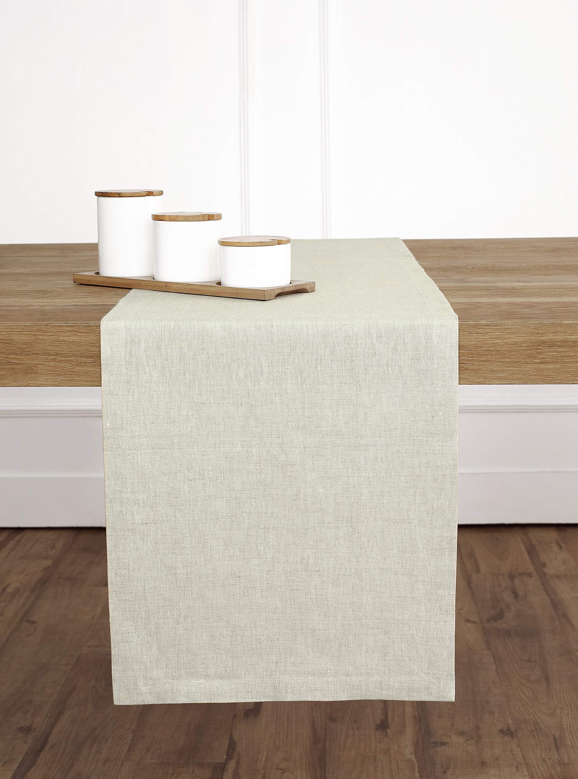 Solino Home Medium Weight Linen Table Runner 100 Pure Linen 14 x