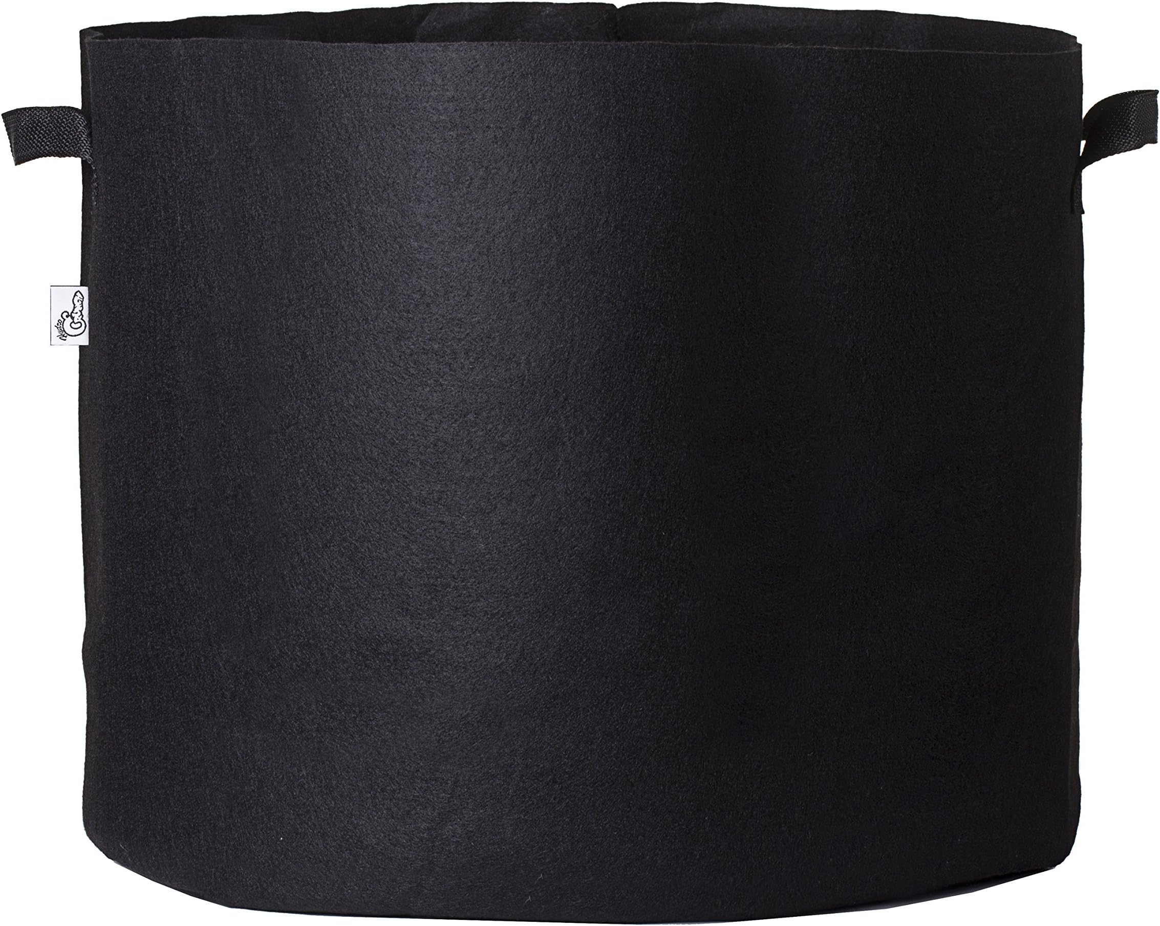 Hydro Crunch150 Gallons Grow Bag Fabric Aeration Pots Container with Strap Handles, Black