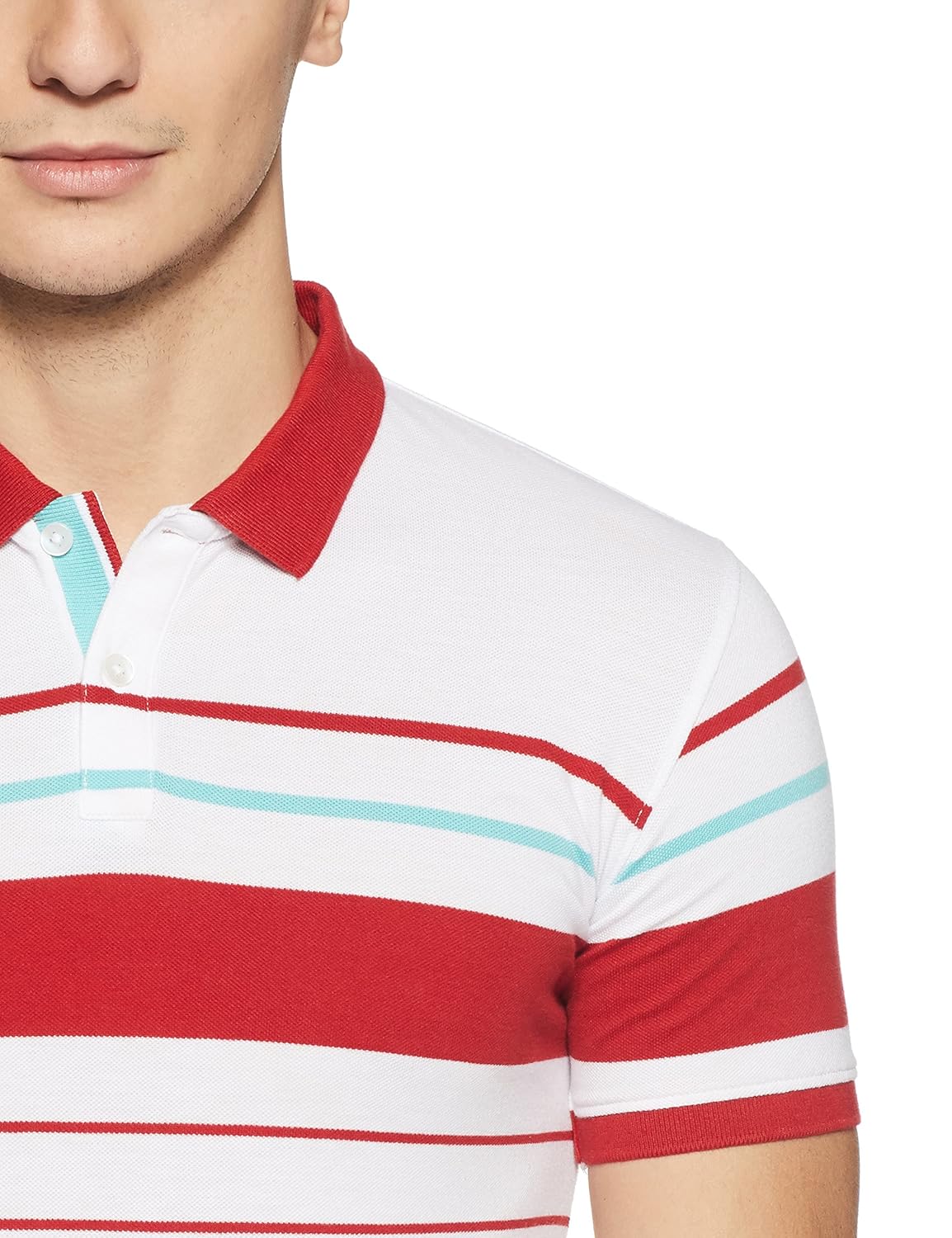 peter england men's plain slim fit polo