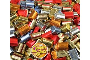 Ultimate Hershey Nuggets Assortment - 4 LB Bag - Hershey's Nuggets Chocolate Variety Pack Includes Milk Chocolate Silver, Hershey With Almonds Gold, Hersheys Nuggets with Toffee and Almonds, Special Dark with Almonds, Hersheys Nugget Truffle Dark and Milk Chocolate - By Queen Jax