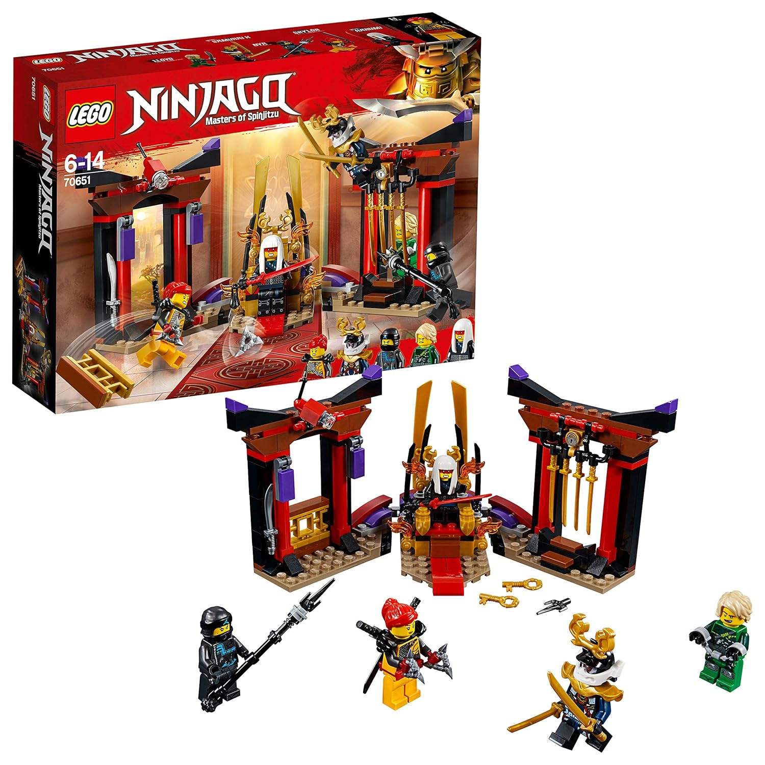 LEGO 70651 Ninjago Masters of Spinjitzu, Throne Room Showdown Building