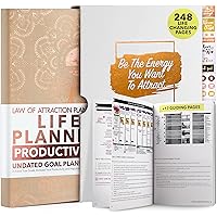 Law of Attraction Planner - Deluxe Weekly, Monthly Planner, Journey to Increase Productivity & Happiness - Life Organizer, Gr