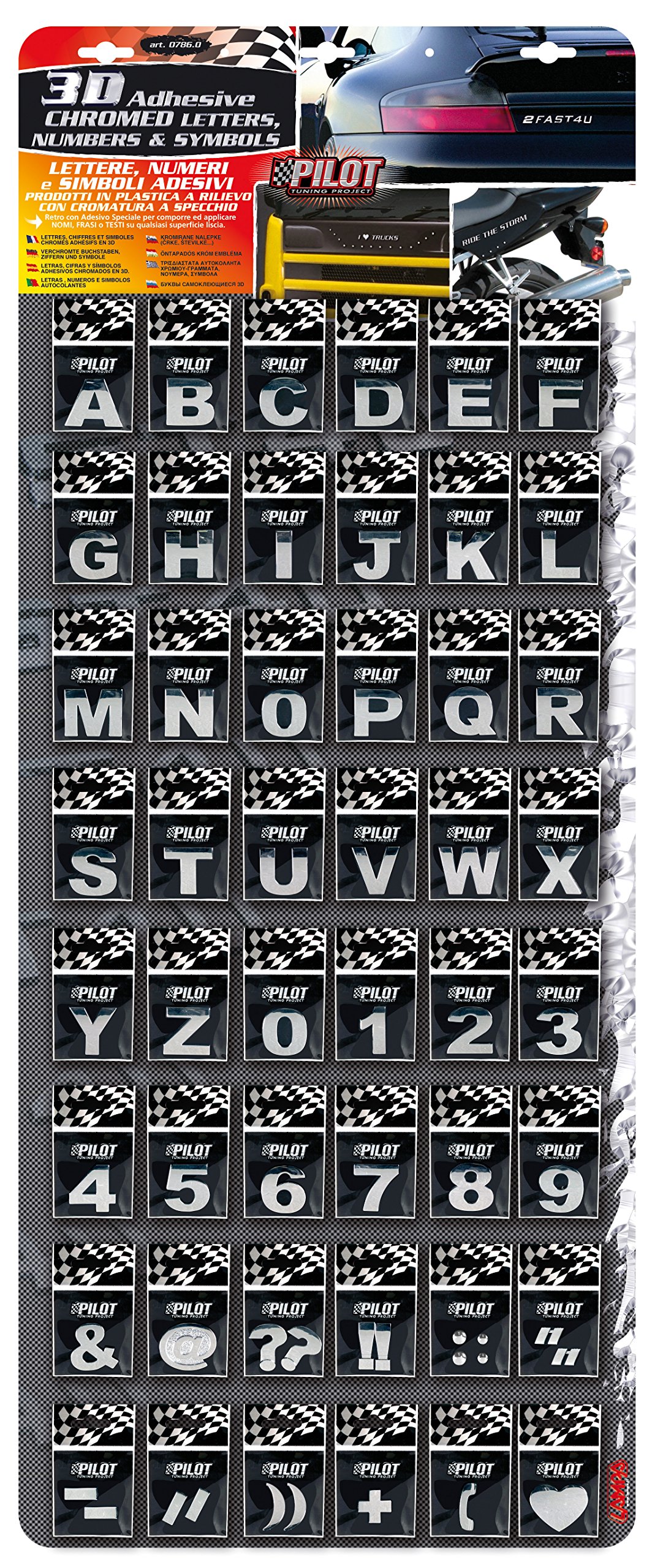 LAMPA 07860 T-3 Display Assorted, 480 characters, 28 mm