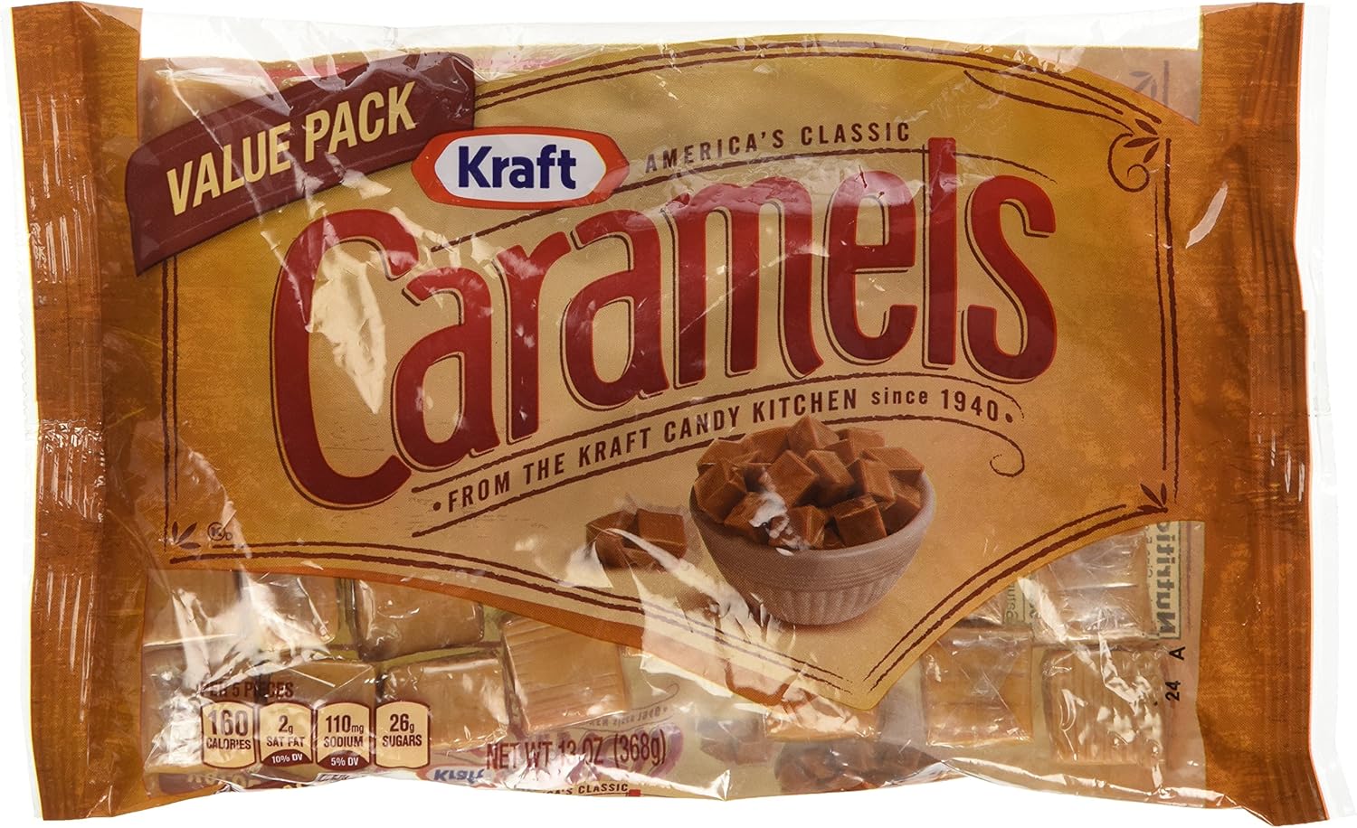 Kraft America's Classic Caramels, 13 Ounce (Pack of 2) Amazon.ca Grocery