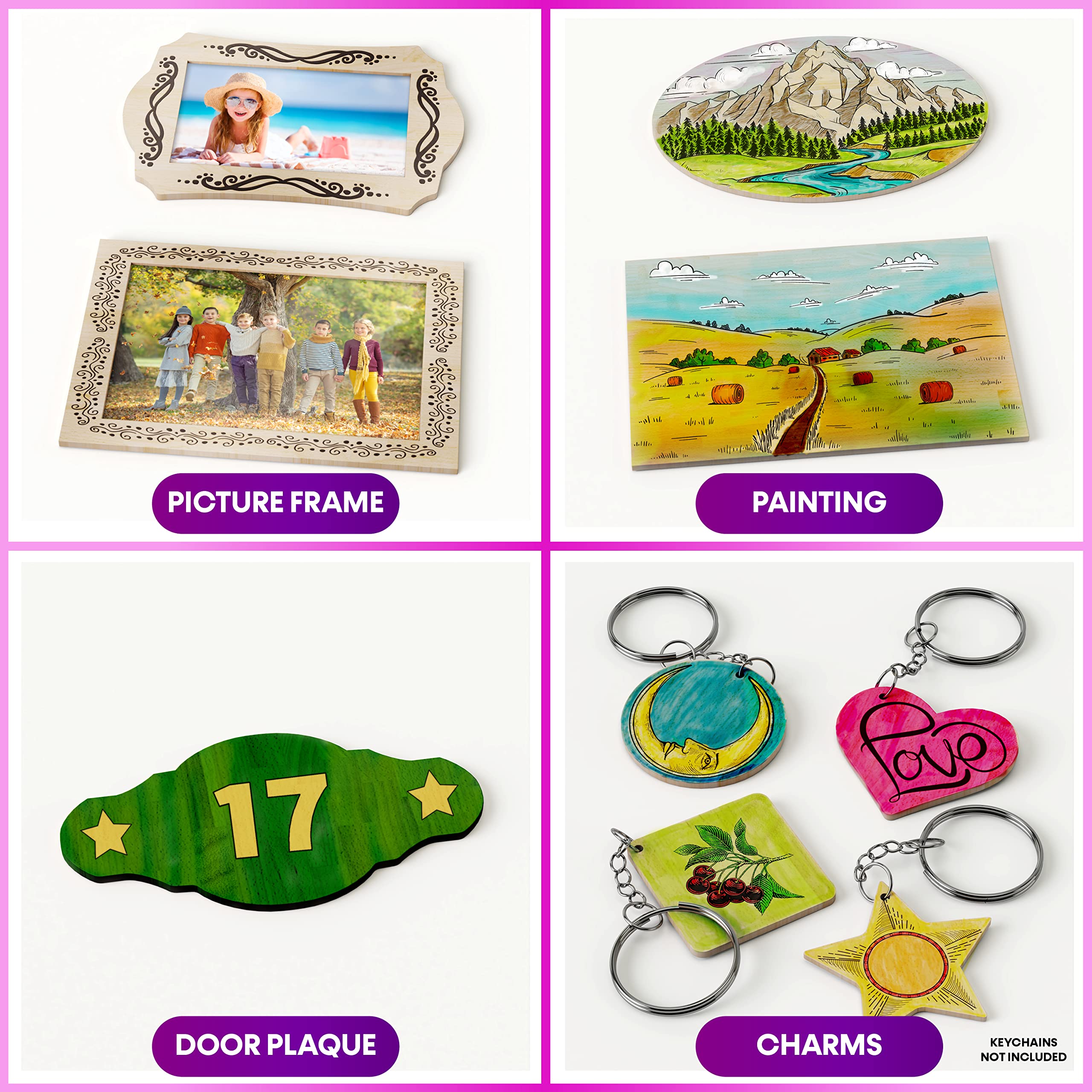Craft Culture Beginners Wood Burning Kit for Kids and Teenage Boys & Girls Gifts for Boy or Girl Craft Projects Birthday Gift Idea for Older Children Teen Woodburning DIY Hobby Kits Art Activities