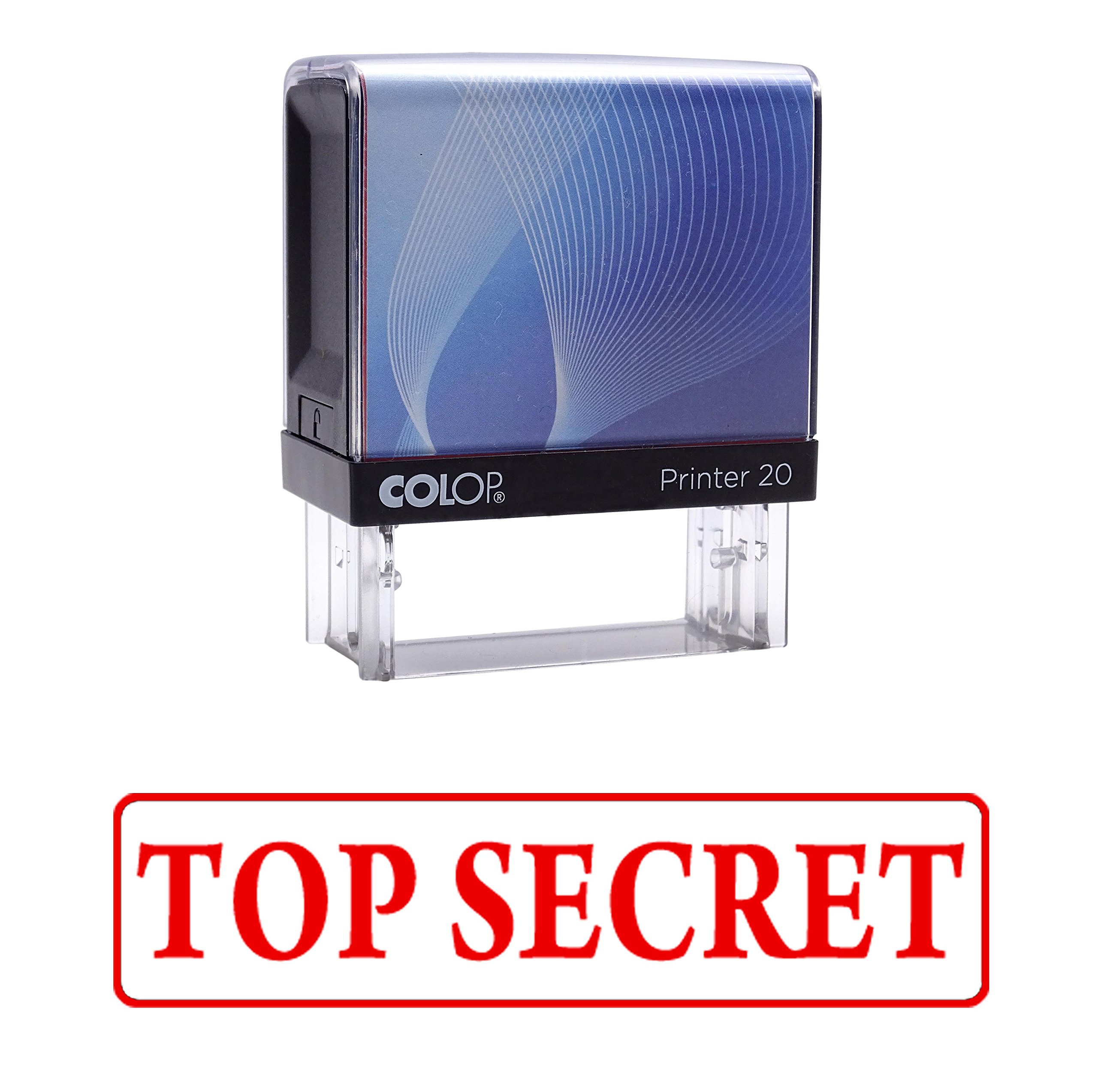 TOP Secret Self Inking Rubber Stamp Custom Colop Office Stationary P20 Mini Stamper