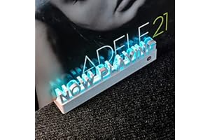 LIGOLIG Now Playing Vinyl Record Stand，Vinyl Record Holder Wall Mount ，Multiple Lighting Colors LED Lights Play Music Collection Display