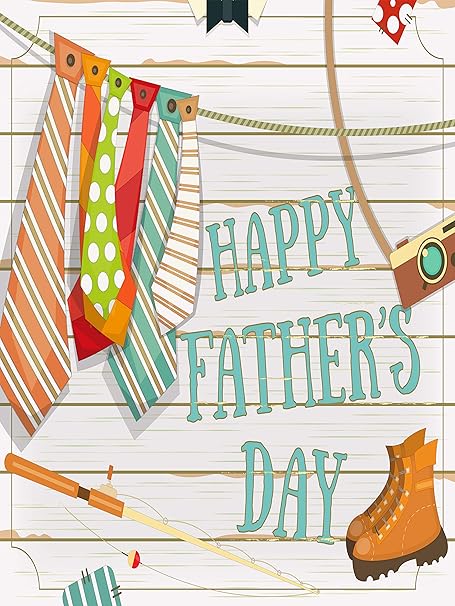 Wamika Happy Father S Day Garden Flag 12 X 18 Double Sided Ties